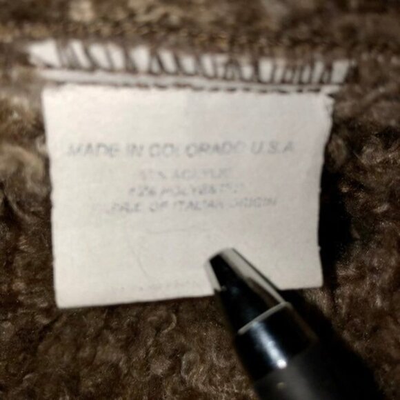 Wooly Bully Wear Jacket Womens M Used Tan Lined Handmade Colorado - Picture 9 of 12